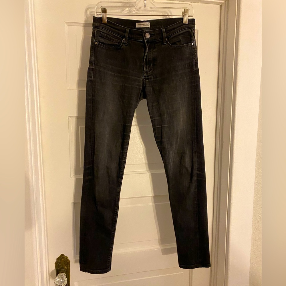 Banana Republic Black Dark Wash Denim